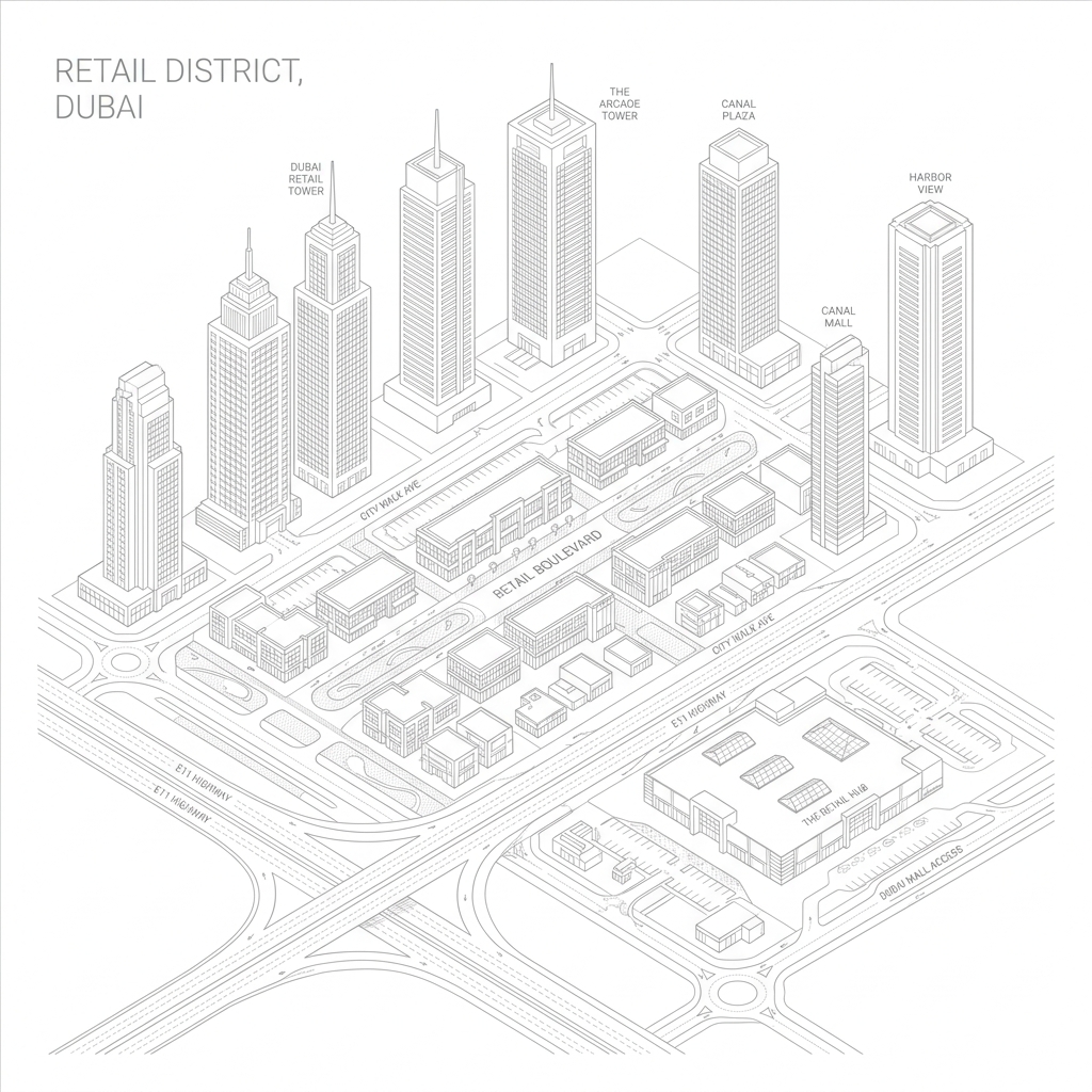 Dubai Retail Map Grid